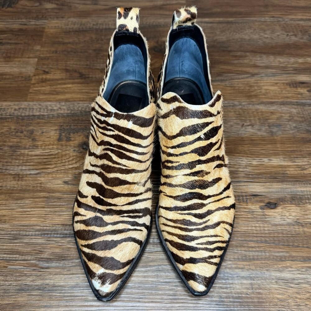 Dolce Vita size 7.5 Sonni Fur mixed animal print booties - Picture 11 of 12